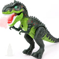 Electric walking T-Rex toy with LED flame, view 1
