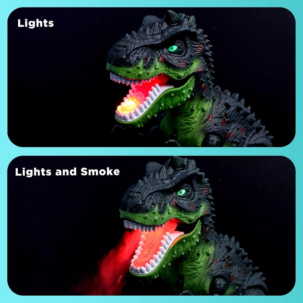 Electric walking T-Rex toy with LED flame, view 5
