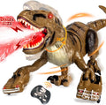 Remote control dinosaur toy with mist spray, view 1