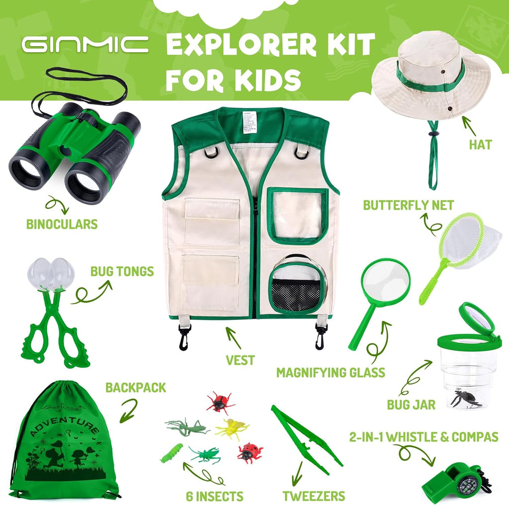Kids explorer kit with binoculars and bug catcher, view 2